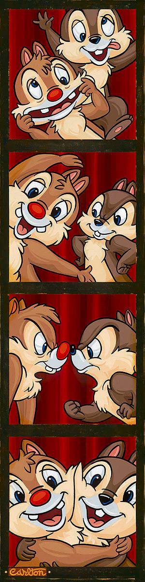 "A Couple of Nutty Chipmunks" by Trevor Carlton | Signed and Numbered Edition - Image 2