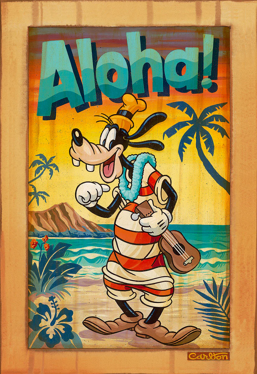 "A Goofy Aloha" by Trevor Carlton | Signed and Numbered Edition - Image 2