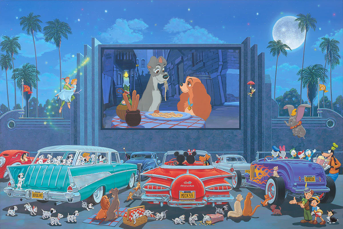"A Night at the Movies" by Manuel Hernandez | Premiere Signed and Numbered Edition - Image 2