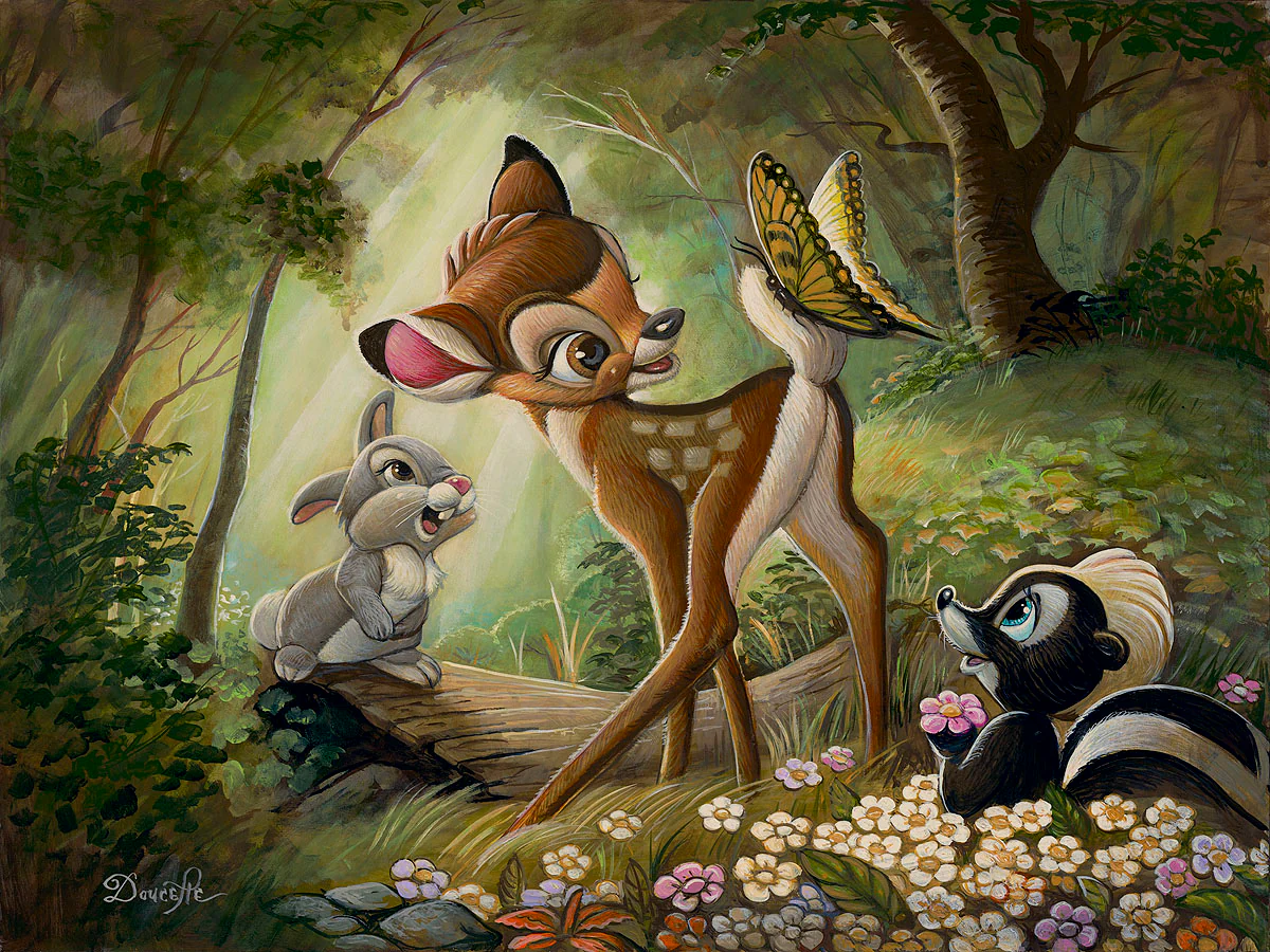 "Bambi's First Butterfly" by Bob Doucette - Image 2