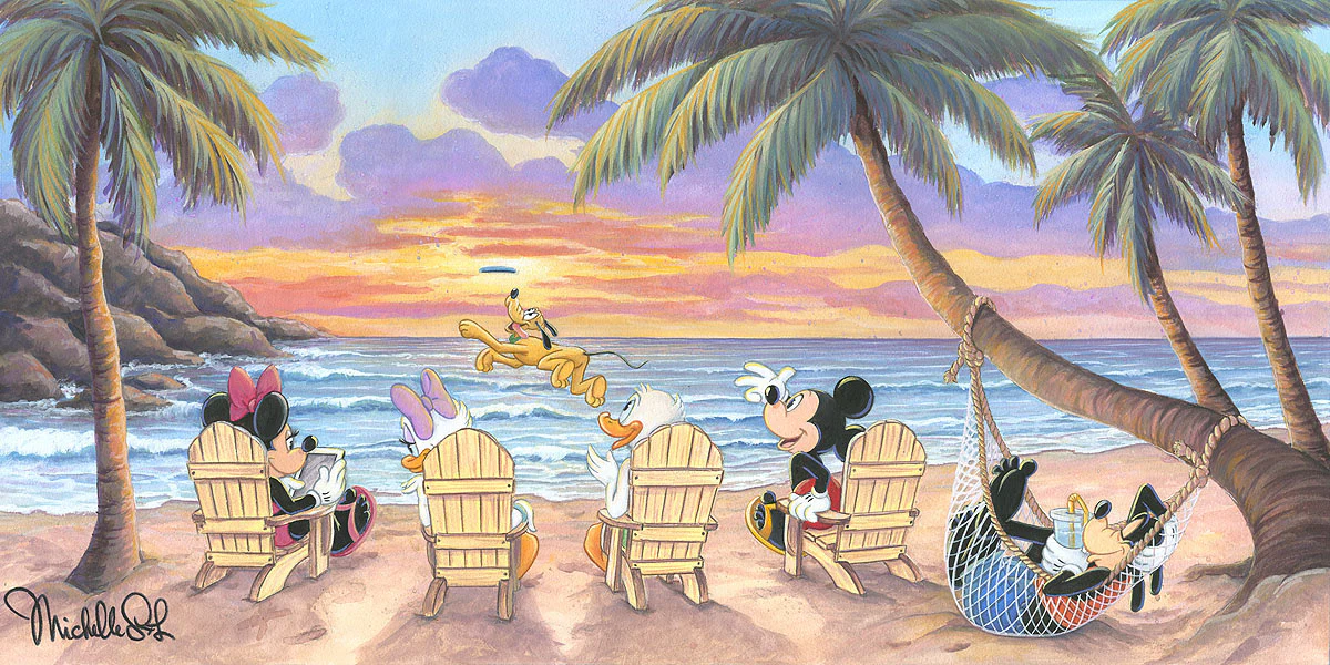 "Beautiful Day at the Beach" by Michelle St.Laurent | Signed and Numbered Edition - Image 2
