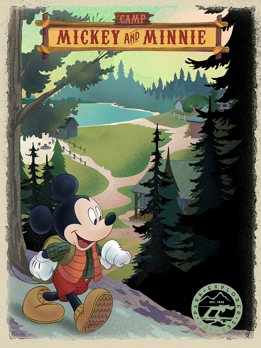 "Camp Mickey and Minnie" by Bret Iwan - Image 2