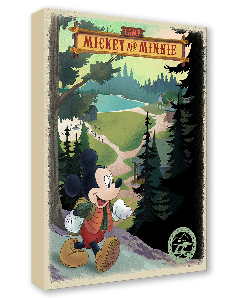 "Camp Mickey and Minnie" by Bret Iwan | Signed and Numbered Edition