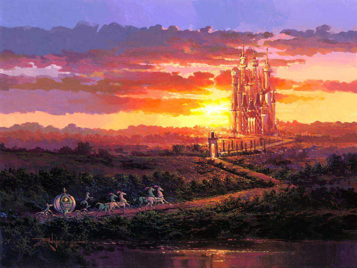 "Castle at Sunset" by Rodel Gonzalez | Signed and Numbered Edition - Image 2