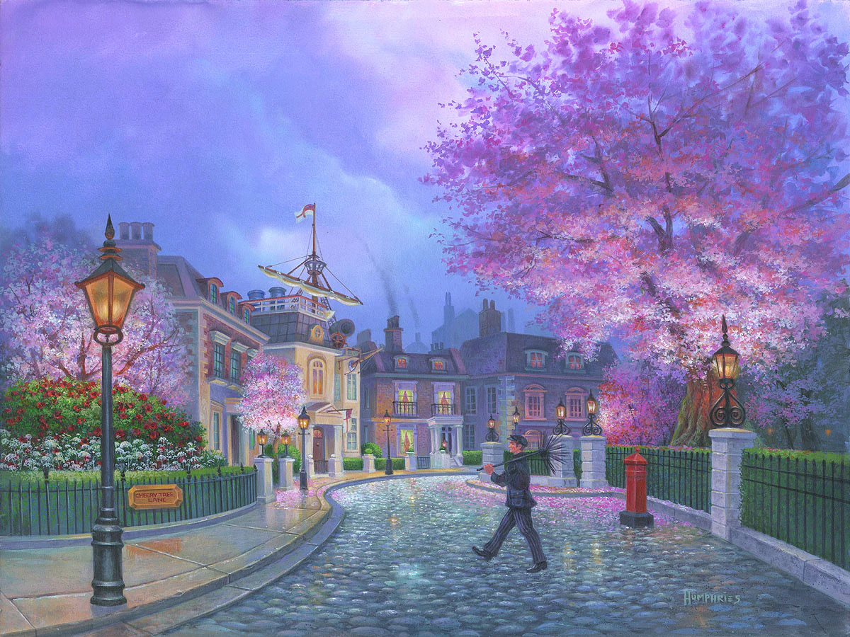 "Cherry Tree Lane" by Michael Humphries | Signed and Numbered Edition - Image 2