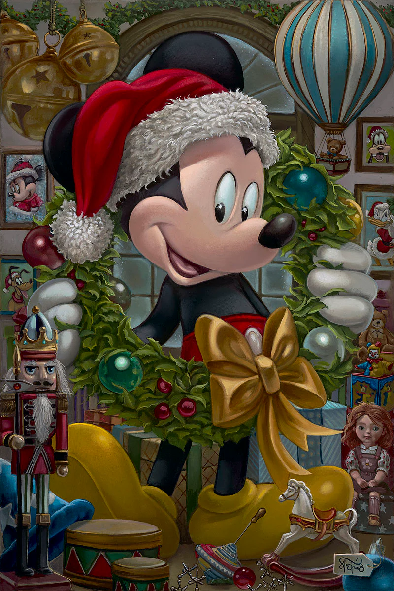 "Christmas Mickey" by Jared Franco | Signed and Numbered Edition - Image 2