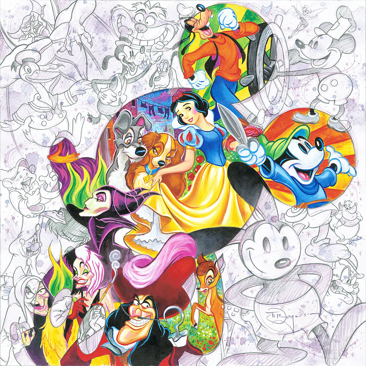 "Colorful Characters" by Tim Rogerson | Signed and Numbered Edition - Image 2