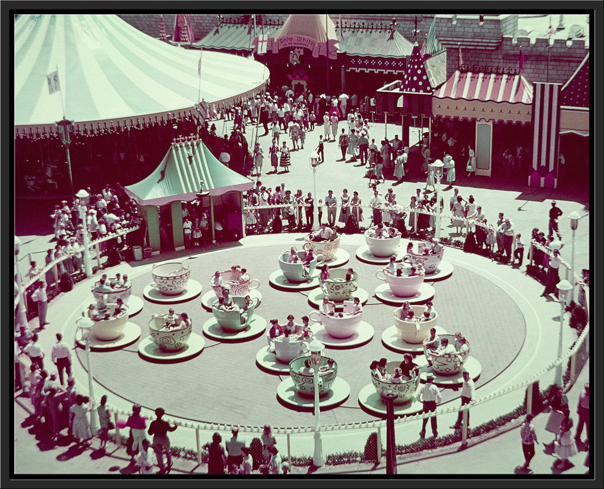 "Disneyland Mad Tea Party Color" from Disney Photo Archives - Image 16