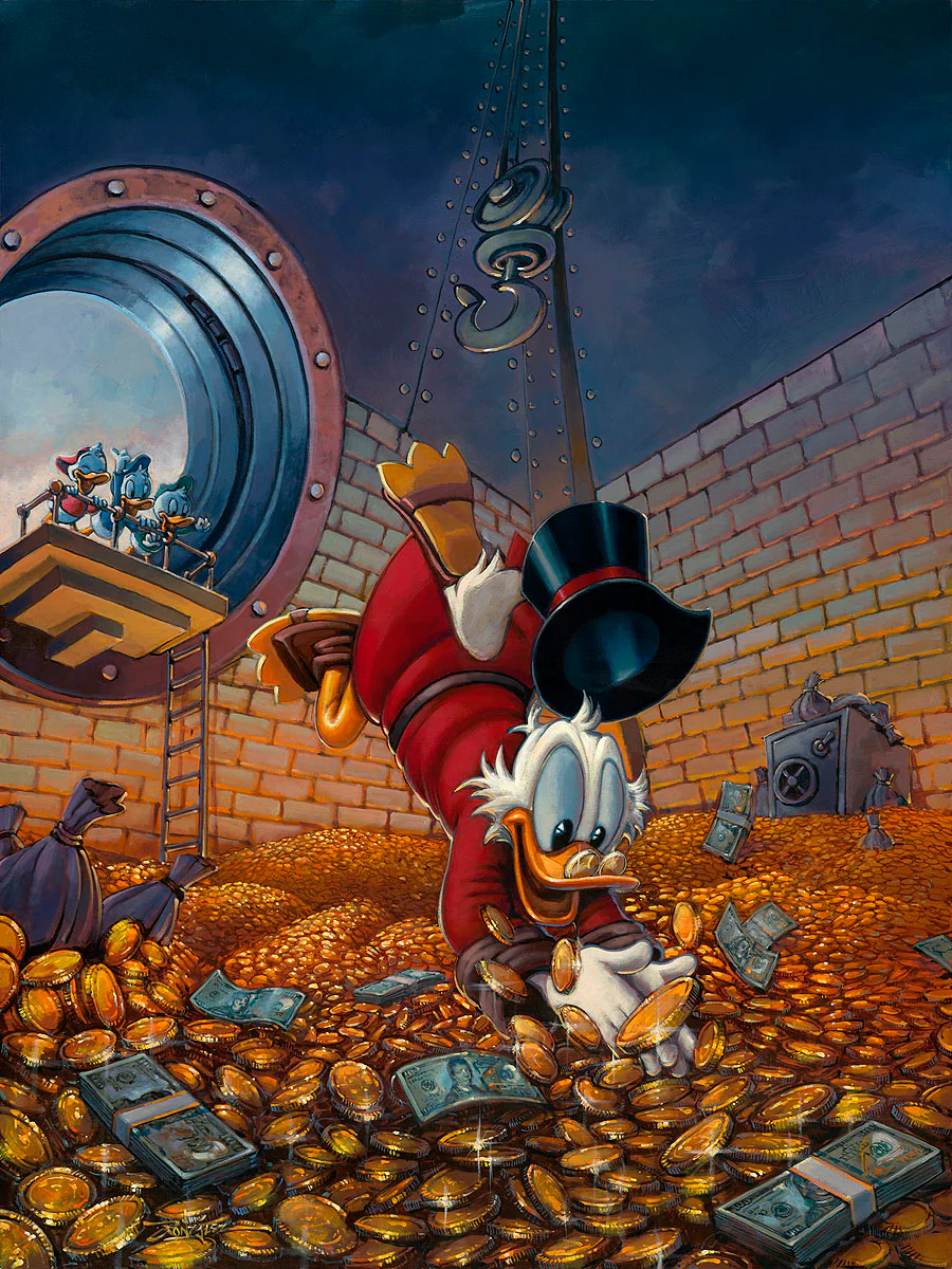 "Diving in Gold" by Rodel Gonzalez |Signed and Numbered Edition - Image 2