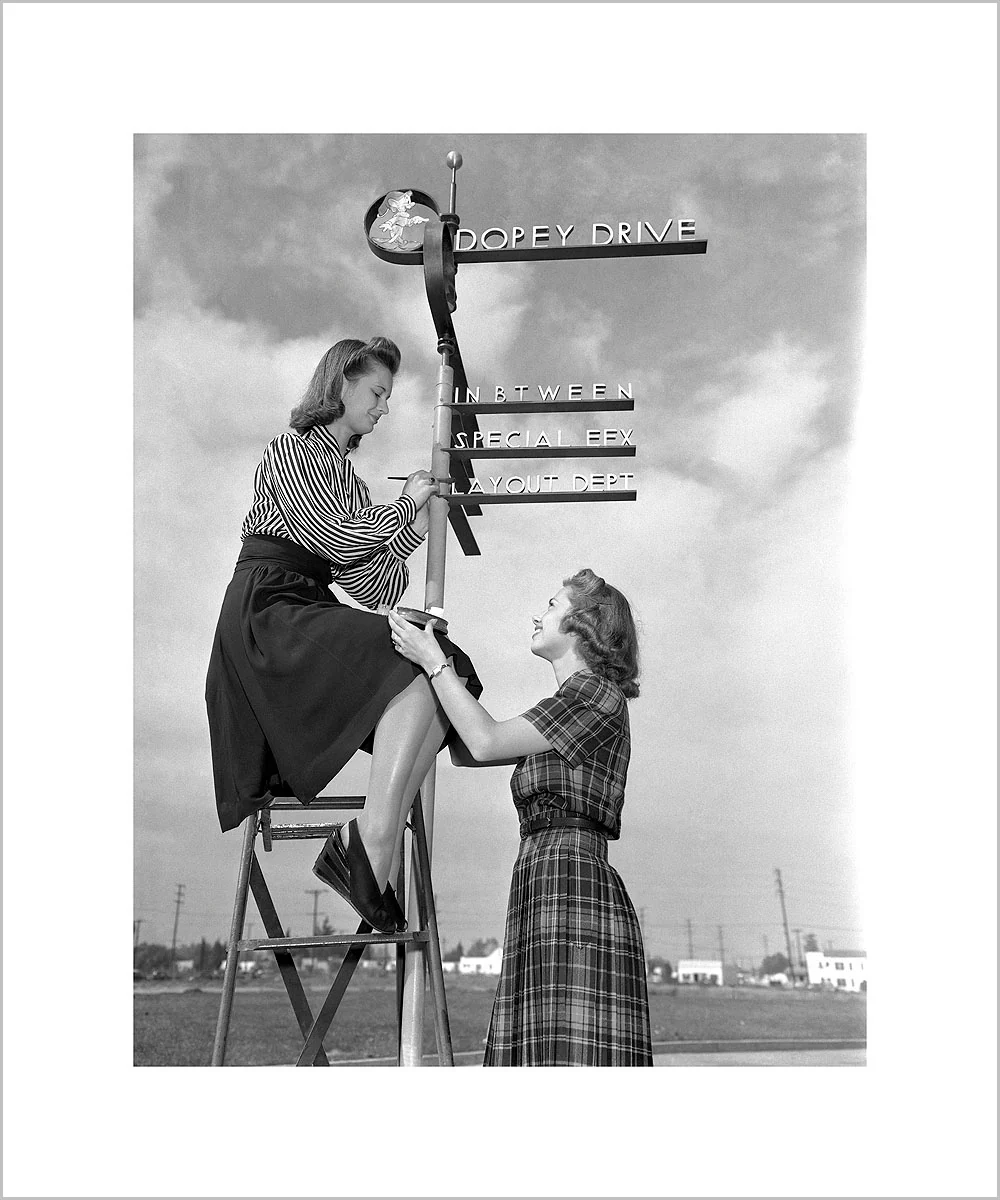 "Dopey Drive Sign Painters" from Disney Photo Archives - Image 3