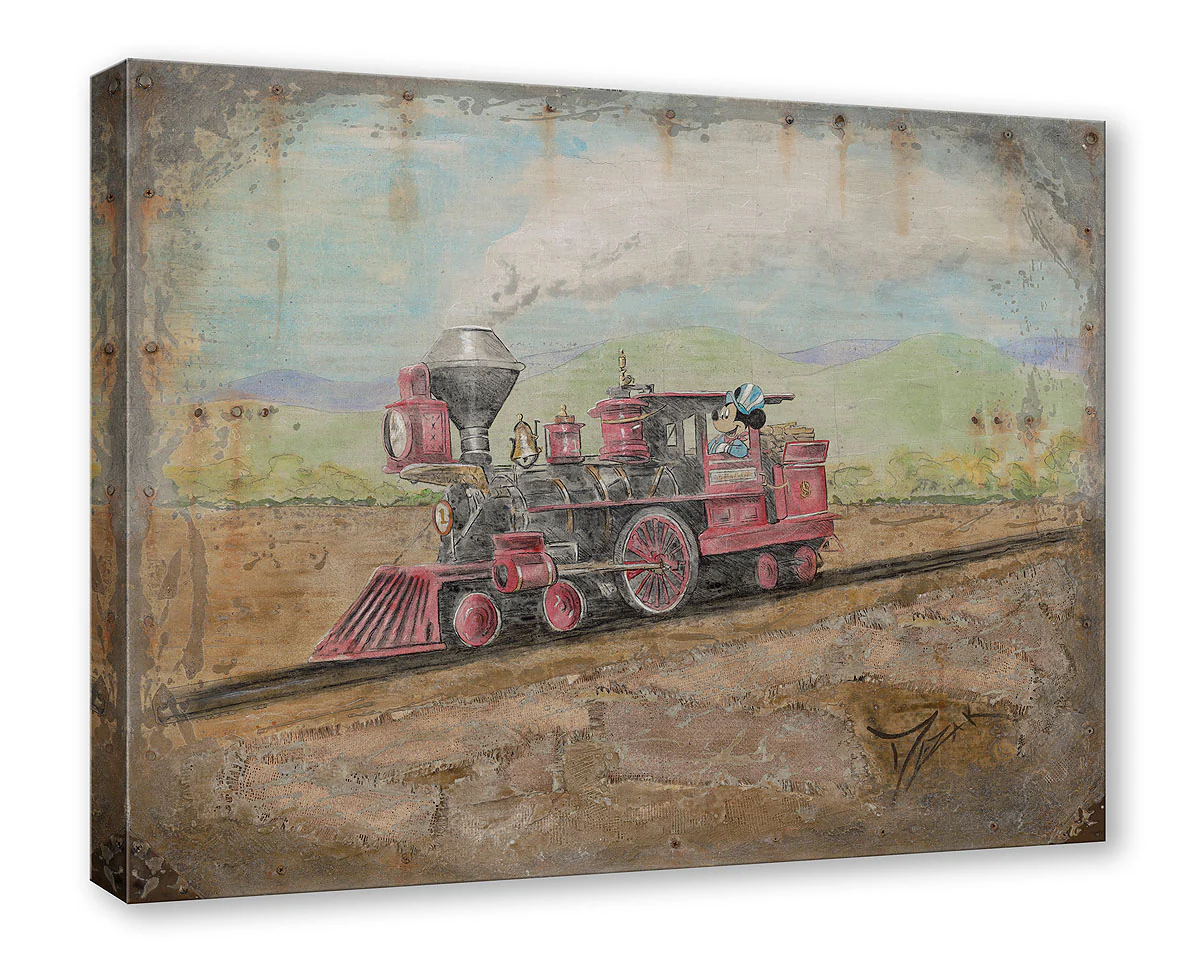 "Exploring the Old West (Mickey's Train)" by Trevor Mezak | Signed and Numbered Edition
