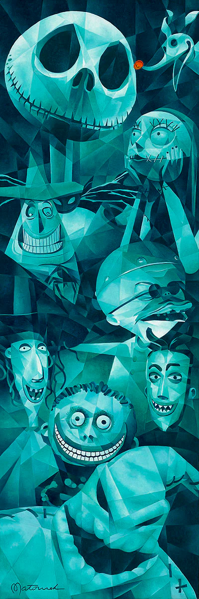 "Faces of Halloween Town" by Tom Matousek | Premiere Signed and Numbered Edition - Image 2