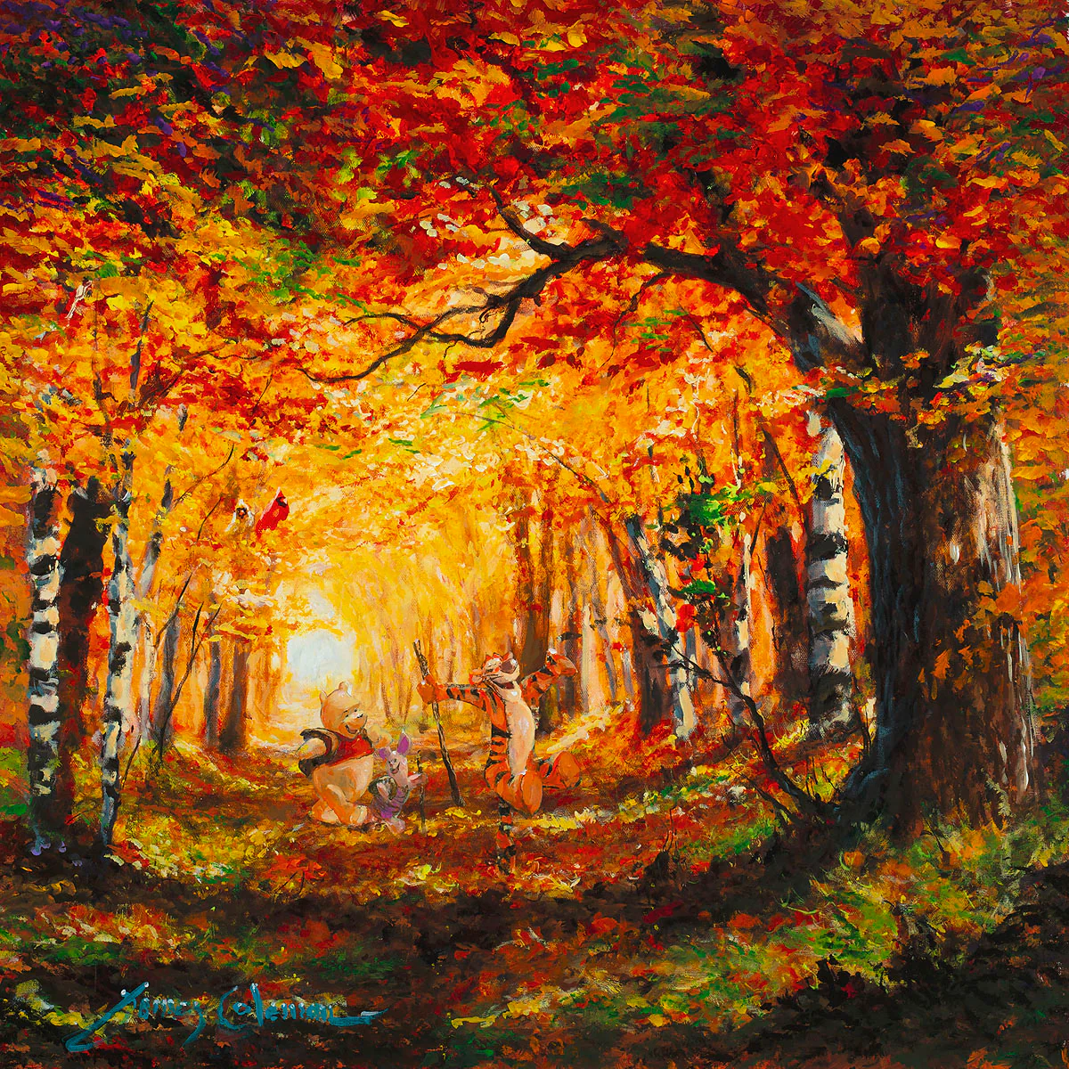 "Fall Stroll" by James Coleman | Signed and Numbered Edition - Image 2