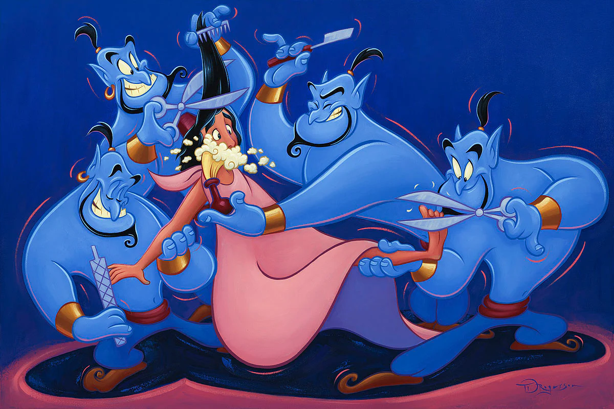 "Genie at Your Service" by Tim Rogerson | Premiere Treasure on Canvas - Image 2