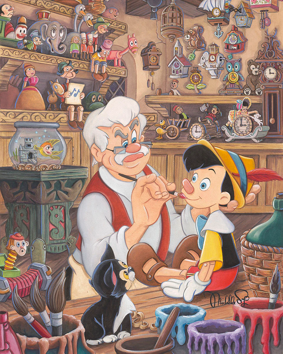 "Geppetto’s Workshop" by Michelle St.Laurent | Premiere Treasure on Canvas - Image 2
