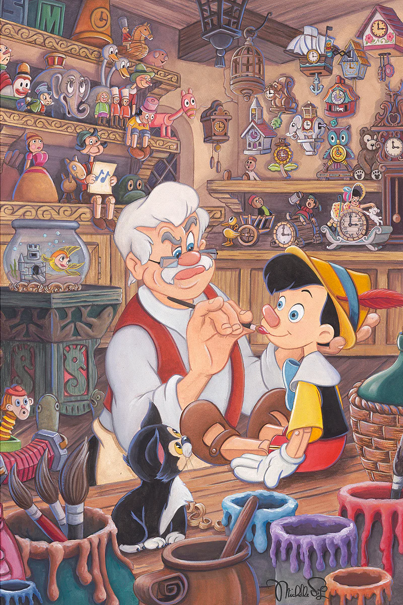 "Geppetto’s Workshop" by Michelle St.Laurent | Signed and Numbered Edition - Image 2