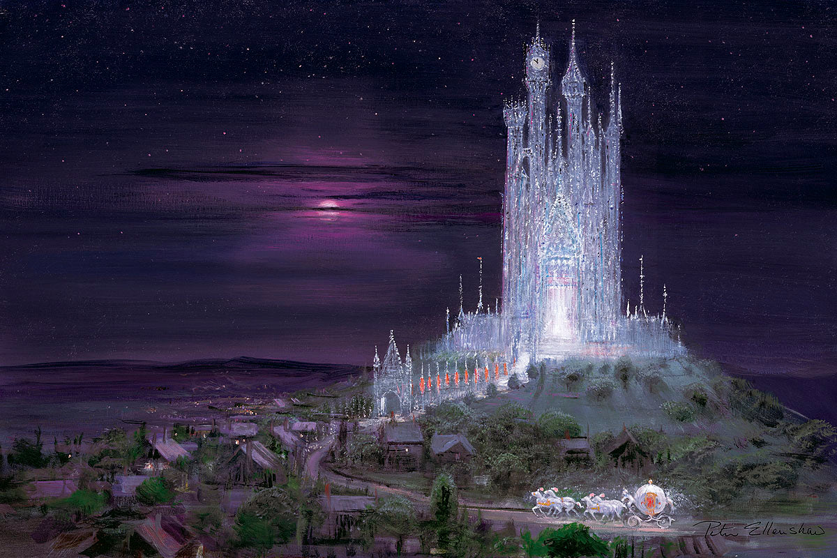 "Glass Castle" by Peter Ellenshaw | Premiere Treasure on Canvas - Image 2