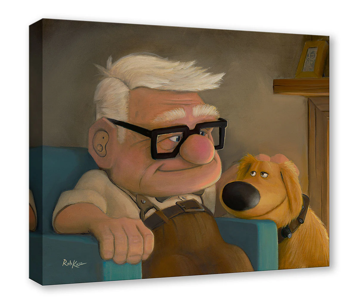 "Good Boy Dug" by Rob Kaz | Premiere Treasure on Canvas
