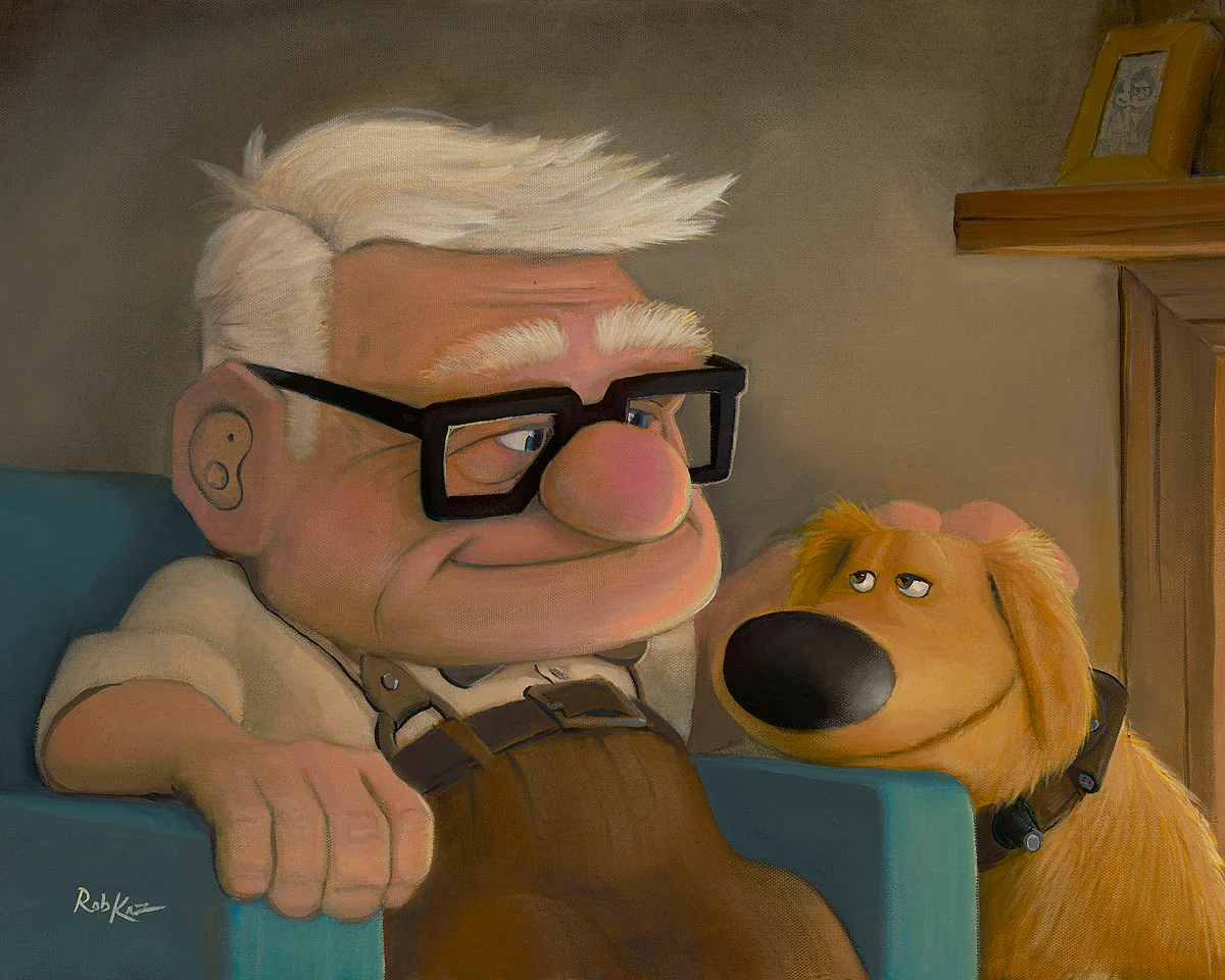 "Good Boy Dug" by Rob Kaz | Premiere Treasure on Canvas - Image 2