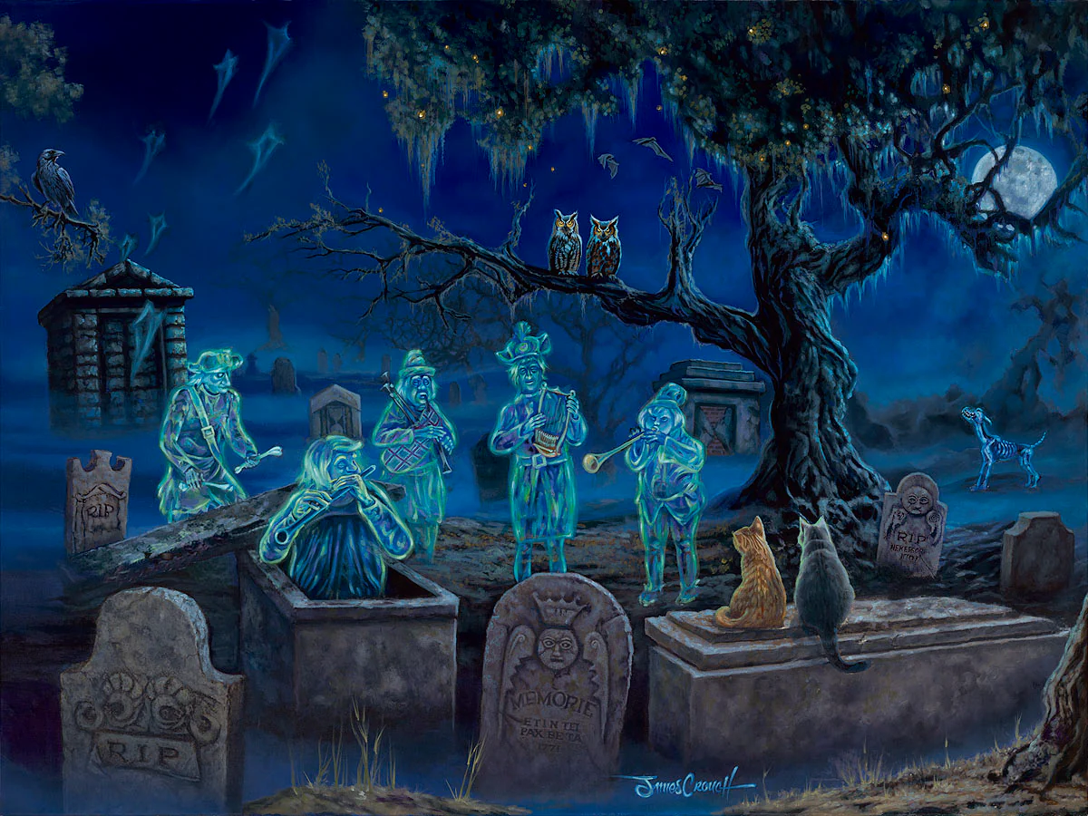 "Graveyard Soiree" by James Crouch | Signed and Numbered Edition - Image 2