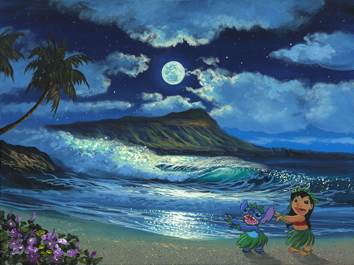 "Hula Moon" by Walfrido Garcia | Signed and Numbered Edition - Image 2