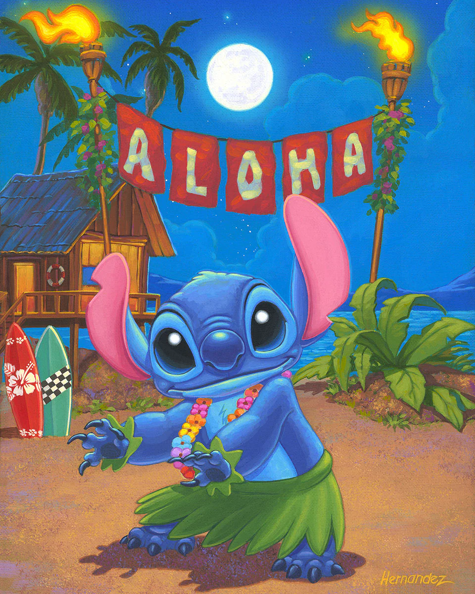 "Hula Stitch" by Manuel Hernandez | Signed and Numbered Edition - Image 2