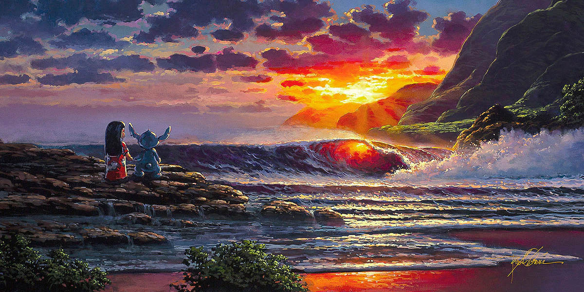 "Lilo and Stitch Share a Sunset" by Rodel Gonzalez - Image 2