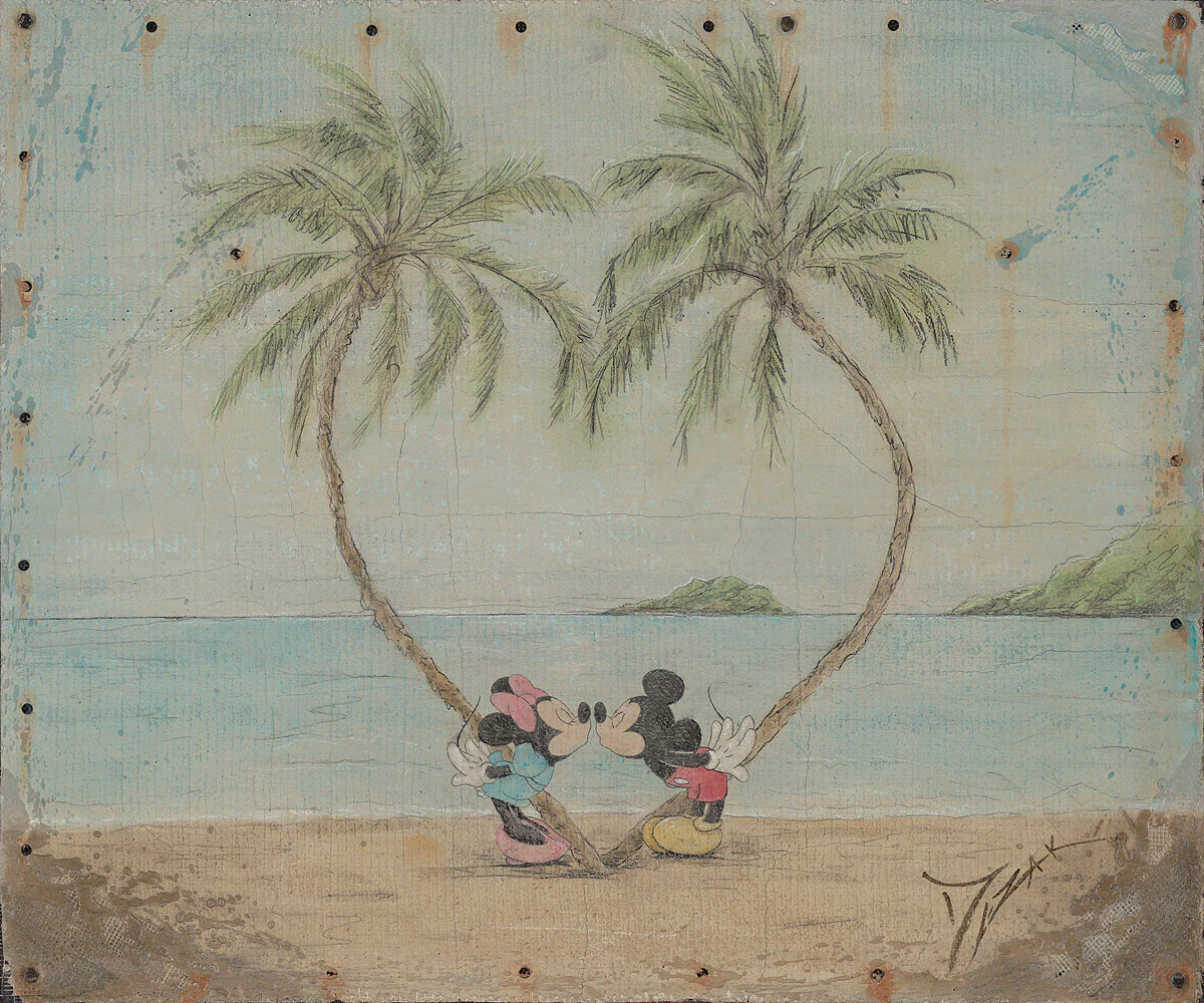 "Mickey and Minnie in Love" by Trevor Mezak | Signed and Numbered Edition - Image 2