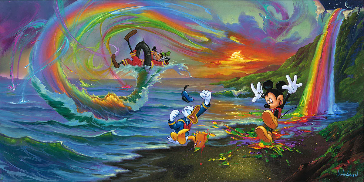 "Mickey and the Boys at Rainbow Falls" by Jim Warren - Image 2