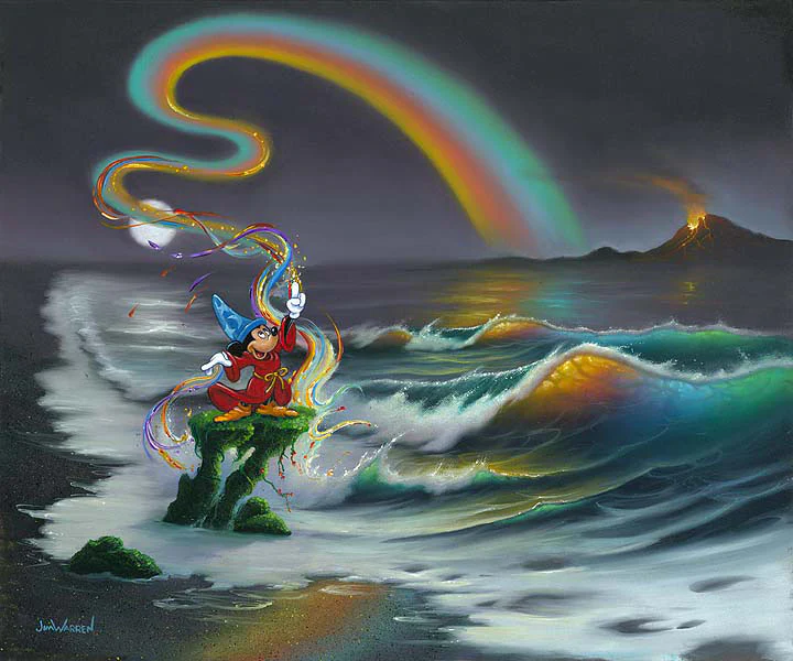 "Mickey Colors the World" by Jim Warren | Signed and Numbered Edition - Image 2