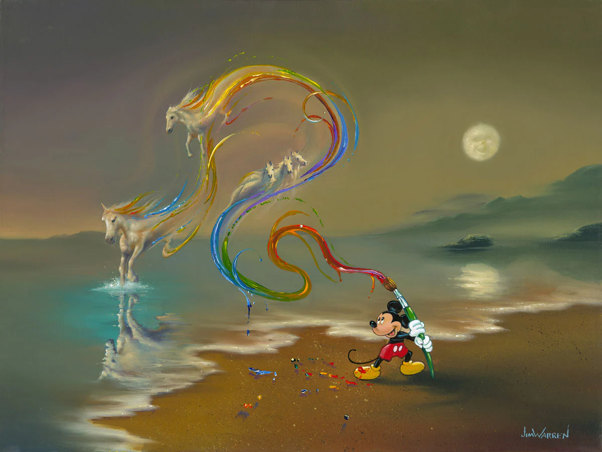 "Mickey the Artist" by Jim Warren | Signed and Numbered Edition - Image 2
