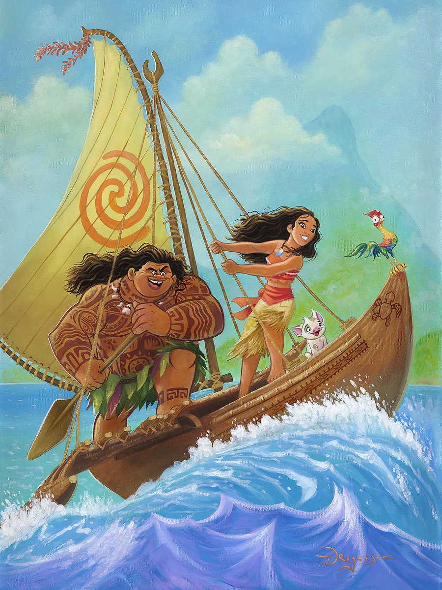 "Moana Knows the Way" by Tim Rogerson - Image 2