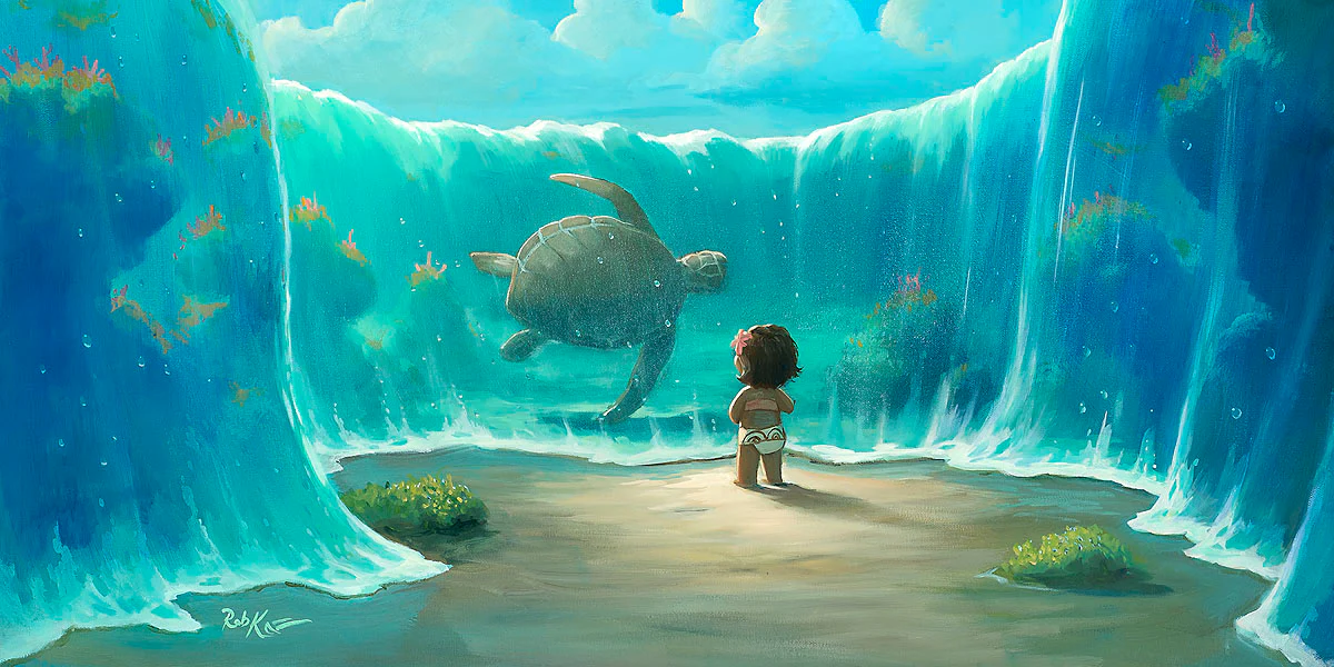 "Moana’s New Friend" by Rob Kaz | Signed and Numbered Edition - Image 2