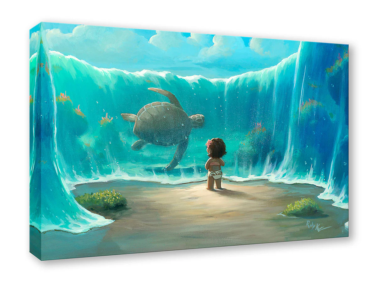 "Moana's New Friend" by Rob Kaz | Premiere Treasure on Canvas