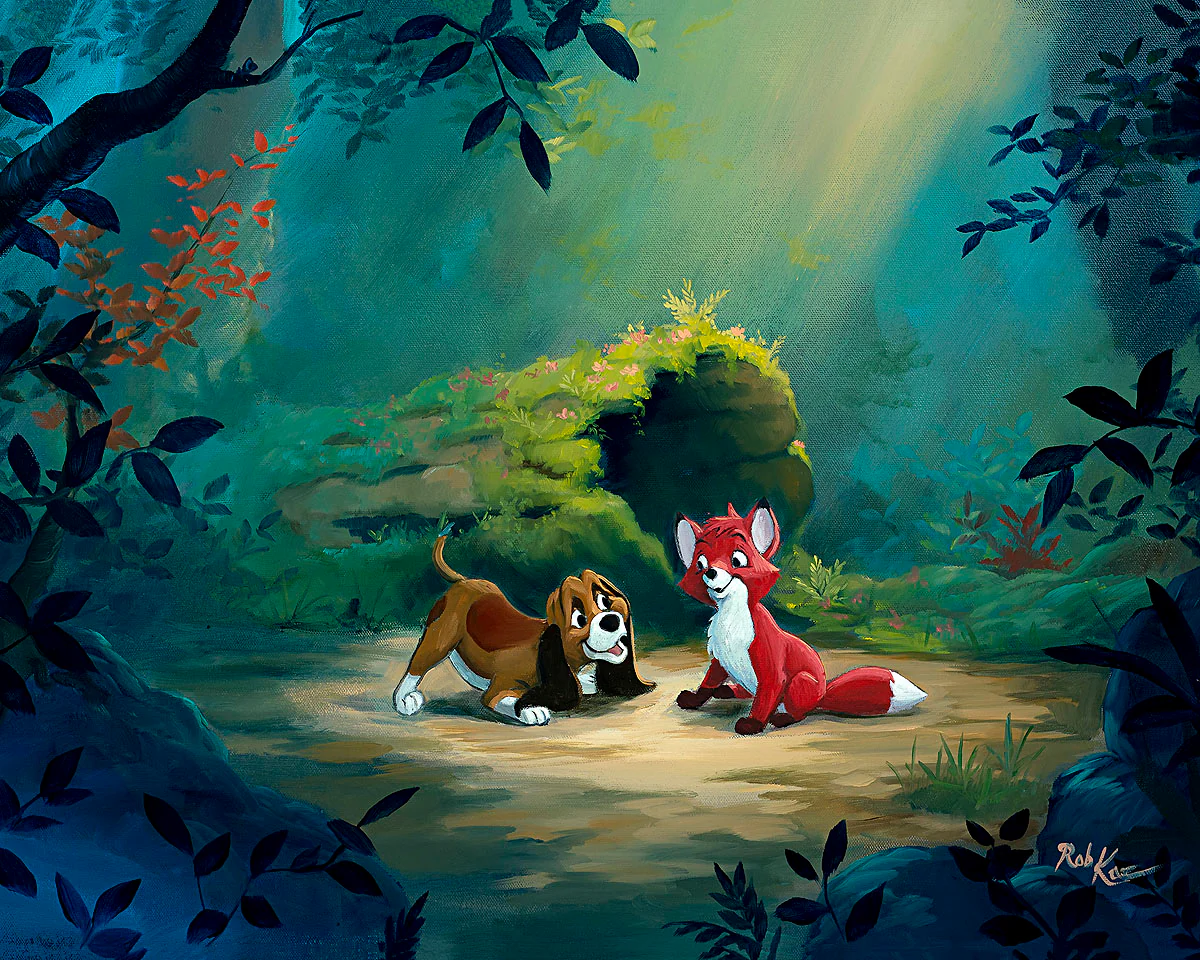 "New Found Friend in the Forest" by Rob Kaz | Signed and Numbered Edition - Image 2