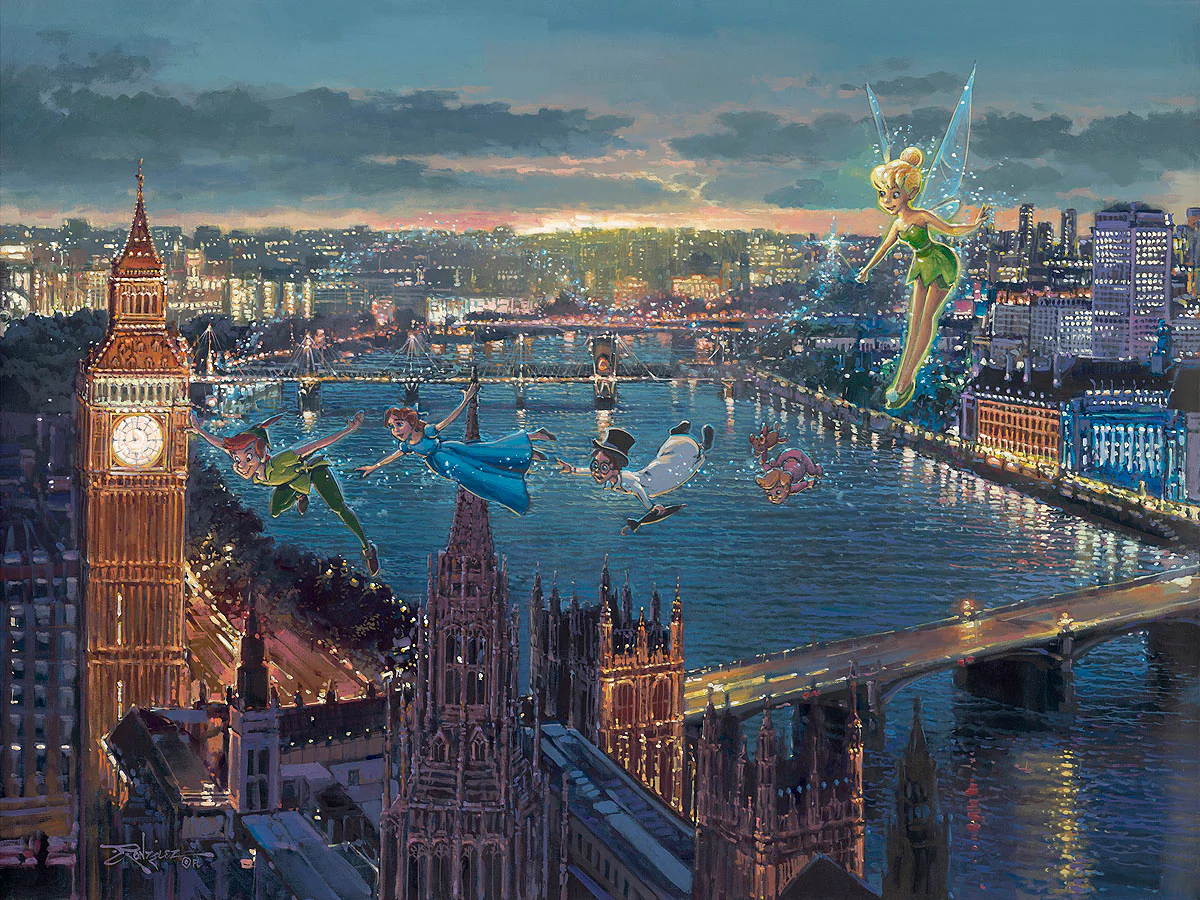"Peter Pan in London" by Rodel Gonzalez | Signed and Numbered Edition - Image 2