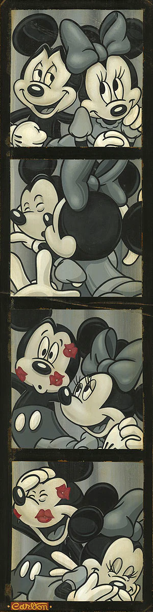 "Photo Booth Kiss" by Trevor Carlton | Signed and Numbered Edition - Image 2