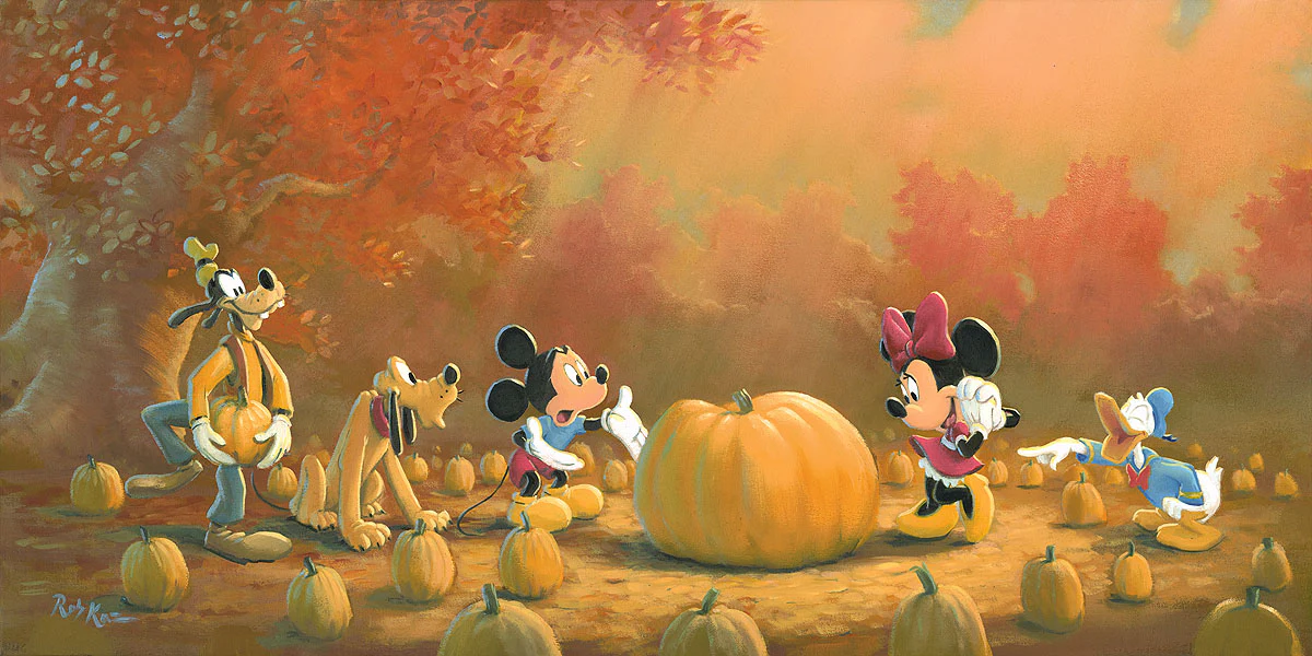 "Picking the Perfect Pumpkin" by Rob Kaz | Signed and Numbered Edition - Image 2