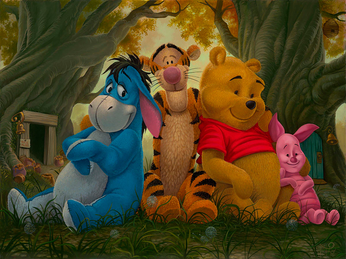 "Pooh and His Pals" by Jared Franco | Signed and Numbered Edition - Image 2