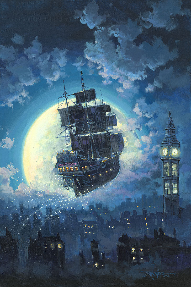 "Sailing Into the Moon" by Rodel Gonzalez | Signed and Numbered Edition - Image 2
