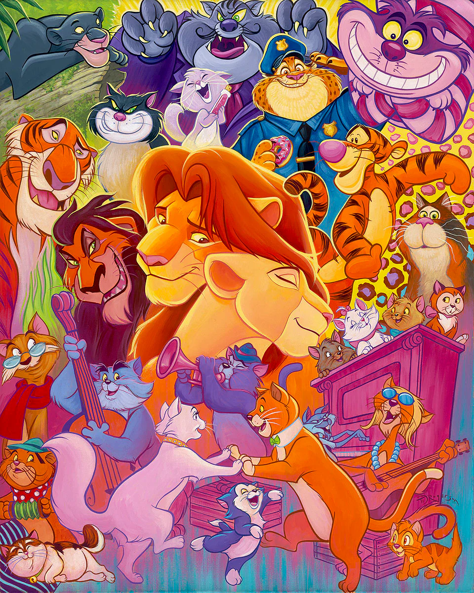 "So Many Disney Cats" by Tim Rogerson - Image 2