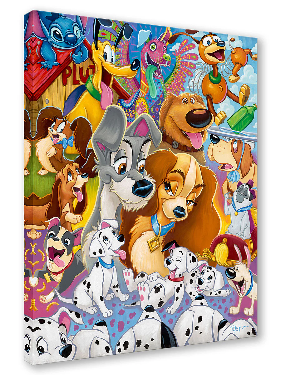 "So Many Disney Dogs" by Tim Rogerson | Premiere Signed and Numbered Edition