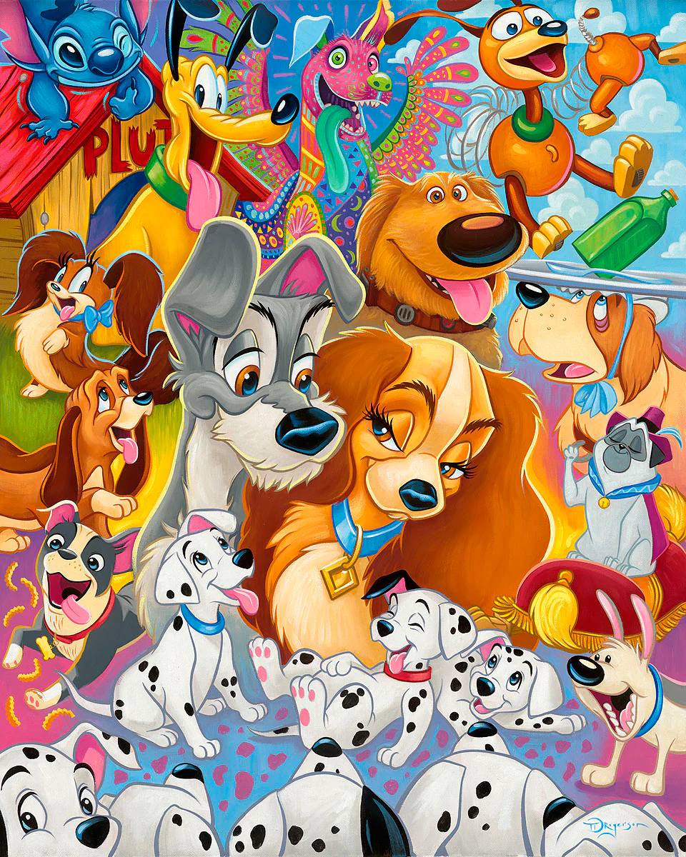 "So Many Disney Dogs" by Tim Rogerson | Premiere Signed and Numbered Edition - Image 2