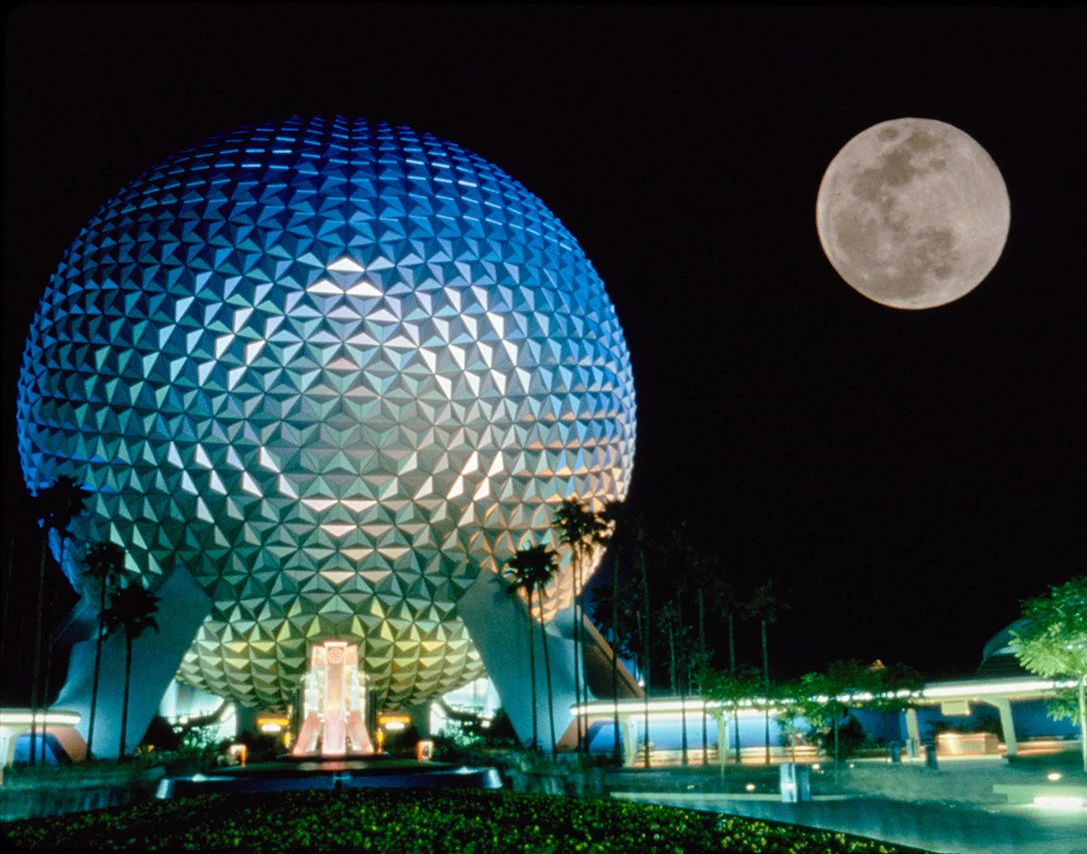 "Spaceship Earth and the Moon" from Disney Photo Archives - Image 4