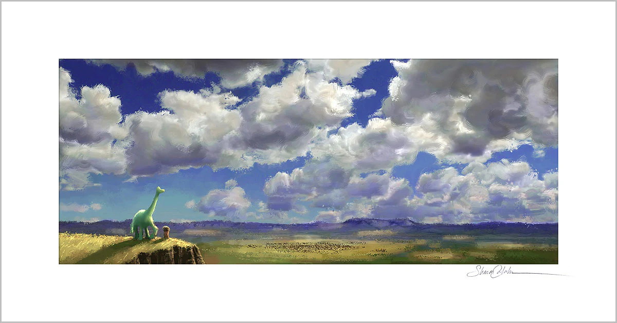 "The Good Dinosaur Colorscript" by Sharon Calahan