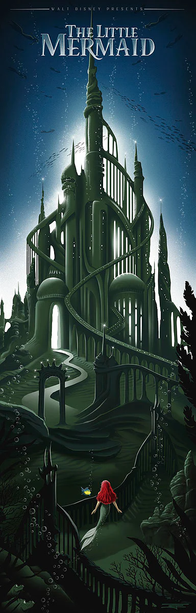 "The Little Mermaid Castle" by JC Richard | Signed and Numbered Edition - Image 2