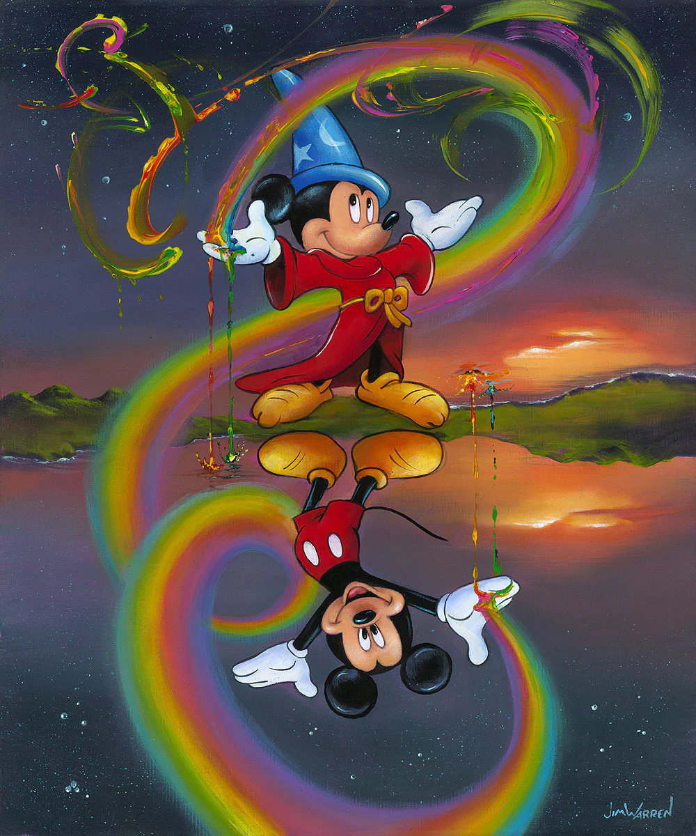 "Two Faces of Mickey" by Jim Warren | Signed and Numbered Edition - Image 2