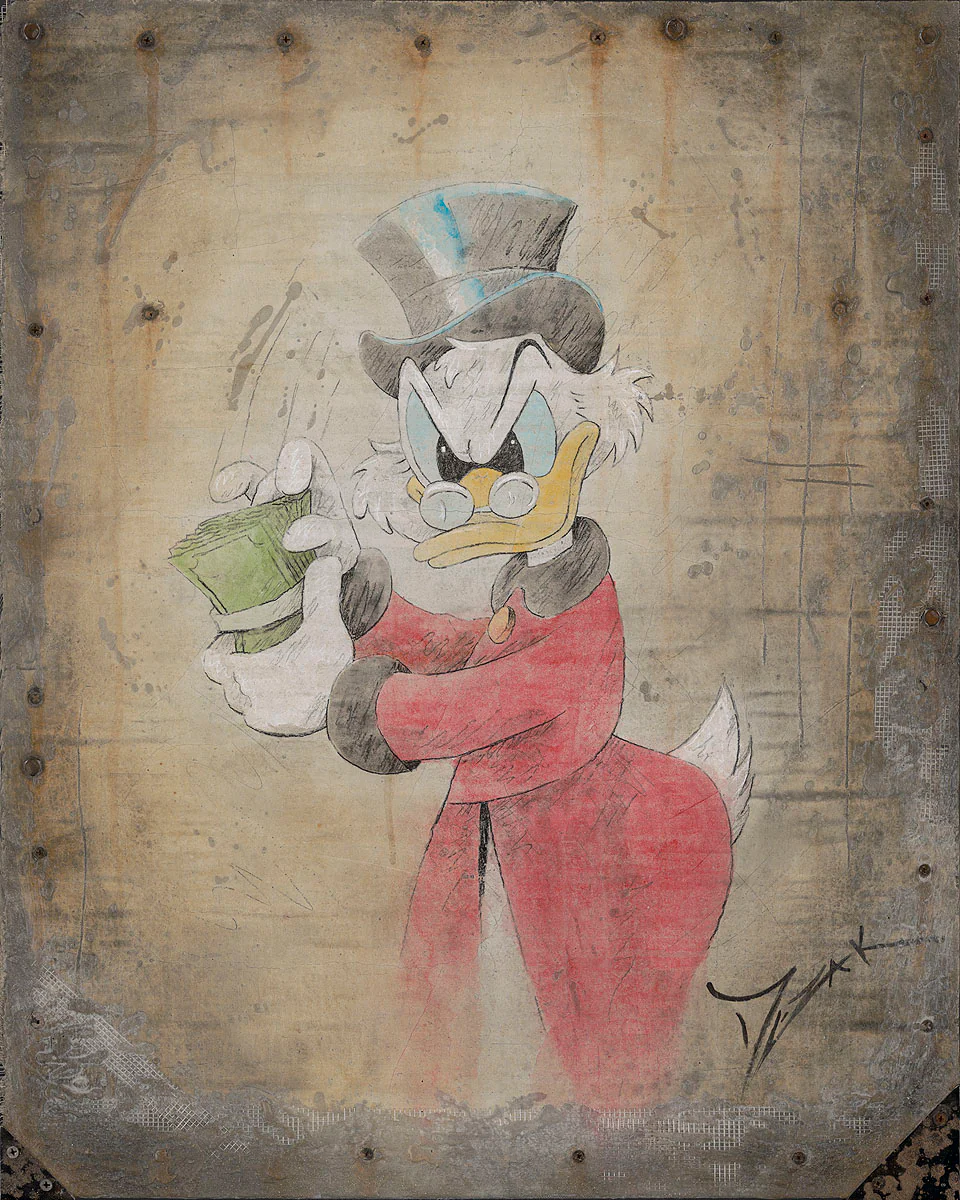 "Uncle Scrooge McDuck" by Trevor Mezak | Signed and Numbered Edition - Image 2