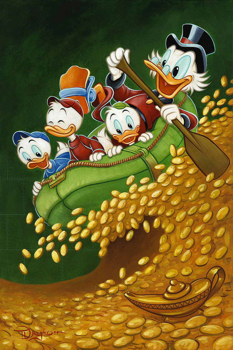 "Uncle Scrooge's Wild Ride" by Tim Rogerson | Signed and Numbered Edition - Image 2