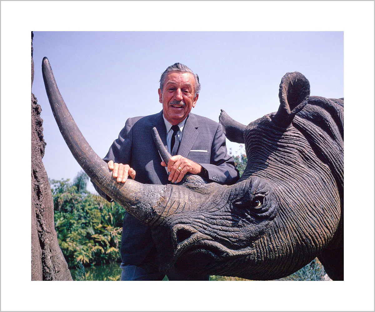 "Walt & Jungle Cruise Rhinoceros" from Disney Photo Archives - Image 2